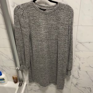 lucky brand grey sweater dress